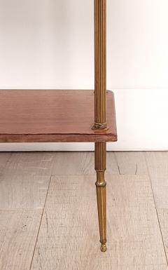 Directoire Regency Style Neoclassical Brass Wood Narrow Set of Shelves - 3481875