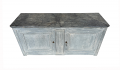 Directoire Sideboard with Faux Painted Marble Top Circa 1850 - 4723944
