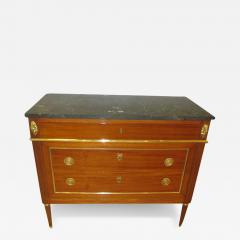 Directoire Style Bronze Mounted Mahogany Marble Top Commode - 344137