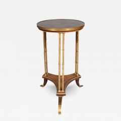 Directoire Style Bronze and Burl Walnut Gu ridon - 3756609