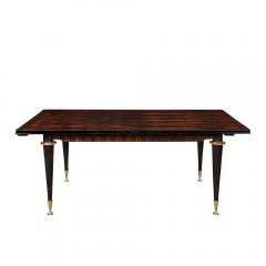 Directoire Style Dining Table in Bookmatched and Inlaid Macassar - 2909516