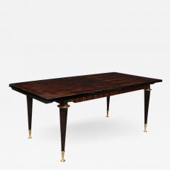 Directoire Style Dining Table in Bookmatched and Inlaid Macassar - 2910774
