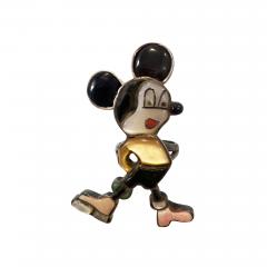 Disney Studios Vintage Zuni mosaic inlay Disney inspired ring in the form of Mickey Mouse - 2624687