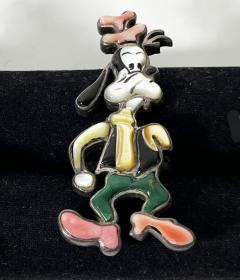 Disney Studios Vintage Zuni mosaic style ring of the Disney character Goofy - 2618901