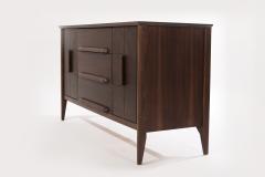 Distinctive Walnut Burl Wood Front Credenza 1950s - 2349506