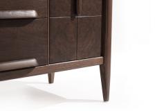 Distinctive Walnut Burl Wood Front Credenza 1950s - 2349508