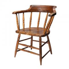 Distressed American firehouse armchair 1800s  - 3279119