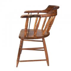Distressed American firehouse armchair 1800s  - 3279159