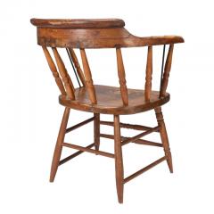 Distressed American firehouse armchair 1800s  - 3279189