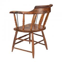 Distressed American firehouse armchair 1800s  - 3279191
