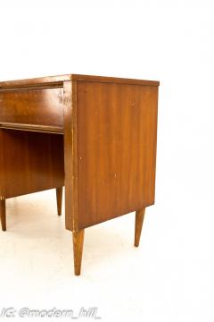 Dixie Mid Century 4 Drawer Walnut Single Sided Desk - 1869732