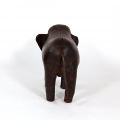 Dmitry Omersa Leather Elephant Footstool by Dimitri Omersa for Abercrombie Fitch - 4775375