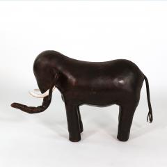 Dmitry Omersa Leather Elephant Footstool by Dimitri Omersa for Abercrombie Fitch - 4775376