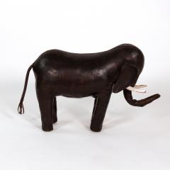 Dmitry Omersa Leather Elephant Footstool by Dimitri Omersa for Abercrombie Fitch - 4775379