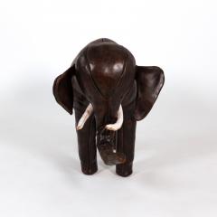Dmitry Omersa Leather Elephant Footstool by Dimitri Omersa for Abercrombie Fitch - 4775381