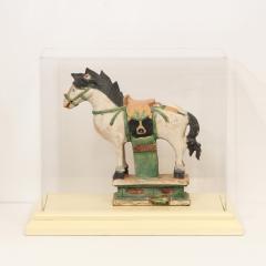 Documented Ming Era Sacai Glazed Pottery Figure of a Horse China with C O A  - 1648878