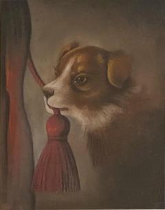 Dog Oil Painting American Circa 19th Century - 1572622