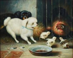 Dog Painting 18th Century - 4344616
