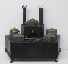 Dollhouse Childss Miniature Tin Toy Stove Germany - 3715210