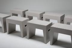 Dom Hans van der Laan Minimalist Stools Bossche School By Dom Hans van der Laan Jan de Jong 1960s - 1939216