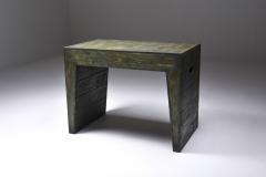 Dom Hans van der Laan Olive Green Table Desk by Dom Hans van der Laan Jan de Jong 1970s - 1960880