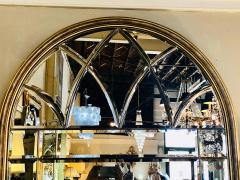 Domed Beveled Glass Detailed Beveled Wall or Console Mirror by La Barge - 1296997