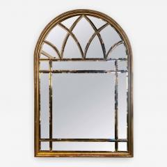 Domed Beveled Glass Detailed Beveled Wall or Console Mirror by La Barge - 1298412