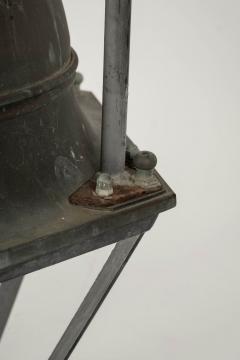 Domed Hexagonal Glass Paneled Iron and Copper Lantern - 3430827