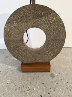 Dominic Chambon Pair of French 1980 Dominic Chambon Shagreen Table Lamps - 4486526