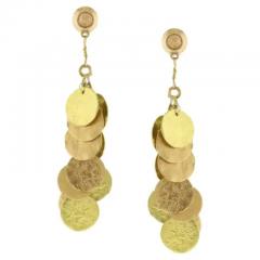 Dominique Cohen Dominique Cohen Rose and Yellow Gold Griffin Coin Earrings - 3897915