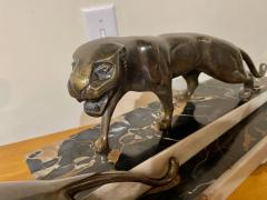 Dominique Jean Baptiste Hugues Art Deco Group of Two Panthers by Dominique Jean Baptiste Hugues - 1999271
