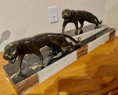 Dominique Jean Baptiste Hugues Art Deco Group of Two Panthers by Dominique Jean Baptiste Hugues - 1999274