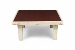 Dominique Late Ebony De Macassar Palisander Parchment Low Coffee Table - 4171919