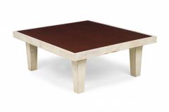 Dominique Late Ebony De Macassar Palisander Parchment Low Coffee Table - 4171921