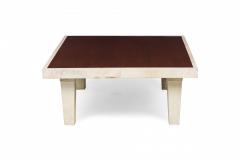 Dominique Late Ebony De Macassar Palisander Parchment Low Coffee Table - 4171922