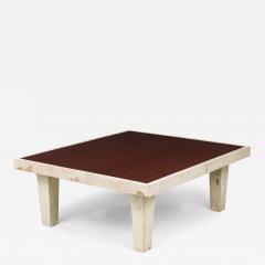 Dominique Late Ebony De Macassar Palisander Parchment Low Coffee Table - 4204749