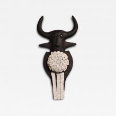 Dominique Pouchain Pair of Toro Ceramic Wall Sconce by Dominic Pouchain France - 4713883