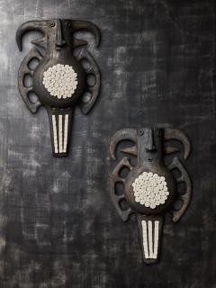 Dominique Pouchain Pair of Toro Ceramic Wall Sconces by Dominique Pouchain - 3068088