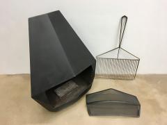 Don Bar Design Model 5005 Mid Century Modern Steel Fireplace from Don Bar Design 1970s - 755728