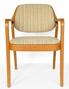 Don Pettit Set of 8 Model 1105 Oak Dining Chairs by Don Pettit for Knoll - 3599216