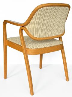 Don Pettit Set of 8 Model 1105 Oak Dining Chairs by Don Pettit for Knoll - 3599218