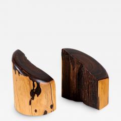 Don S Shoemaker Sculpted Rosewood Bookends for Se al Furniture - 2602519