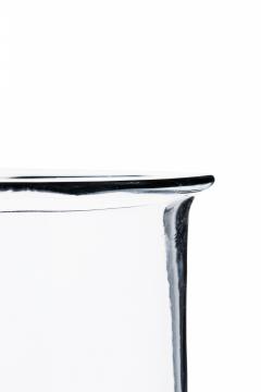 Don Shepard for Blenko American Mid Century Clear Glass Bamboo Design Vase - 4668350