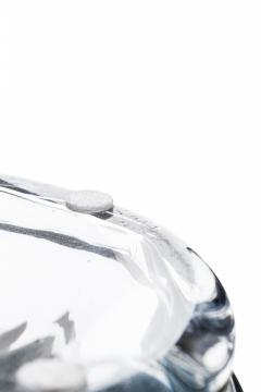 Don Shepard for Blenko American Mid Century Clear Glass Bamboo Design Vase - 4668353