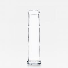 Don Shepard for Blenko American Mid Century Clear Glass Bamboo Design Vase - 4709165