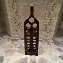 Don Shoemaker 1960s Bottle Shaped WINE Rack in Exotic Woods Don Shoemaker MEXICO - 2669658