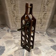 Don Shoemaker 1960s Bottle Shaped WINE Rack in Exotic Woods Don Shoemaker MEXICO - 2669660