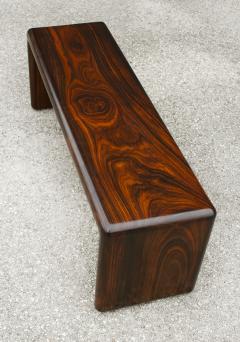 Don Shoemaker Don Shoemaker Solid Brazilian Rosewood Table Bench 1970s Studio Craft Mexico - 1983070