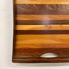 Don Shoemaker Don Shoemaker Striped Exotic Wood SERVICE TRAY Senal Mexico 1970s - 2034232