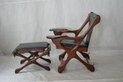 Don Shoemaker Original Don Shoemaker Sling Swinger Chair and Ottoman 1960s - 569450